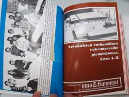 OmaTSanomat - Oy Turun Sanomain henkilökuntalehti 1976-77 yhteensidotut vuosikerrat -annual volumes of personnel magazine