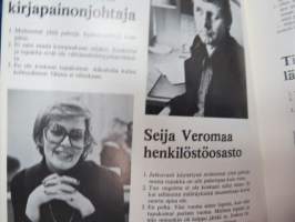 OmaTSanomat - Oy Turun Sanomain henkilökuntalehti 1976-77 yhteensidotut vuosikerrat -annual volumes of personnel magazine