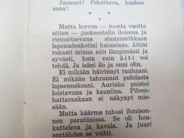 Minä syytän -alkoholin kirous ja alkoholistin kohtalo - raittiusvalistuskirjanen -sobriety propaganda