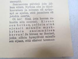 Minä syytän -alkoholin kirous ja alkoholistin kohtalo - raittiusvalistuskirjanen -sobriety propaganda
