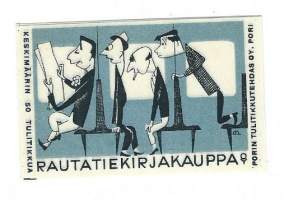 Rautatiekirjakauppa Oy -  tulitikkuetiketti