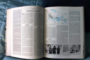 Suomi sodassa - talvi- ja jatkosodan tärkeät päivät. 1983, 2. painos. Mainio faktateos sodistamme. Sotatoimialuekartta kirjan perässä