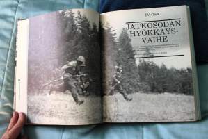 Suomi sodassa - talvi- ja jatkosodan tärkeät päivät. 1983, 2. painos. Mainio faktateos sodistamme. Sotatoimialuekartta kirjan perässä