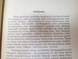 Suomesta-Unkariin Unkarinkielen oppikirja -grammar book, from finnish to hungarian language