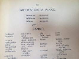 Suomesta-Unkariin Unkarinkielen oppikirja -grammar book, from finnish to hungarian language