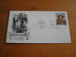 Buffalo Bill, Villi länsi, 1994, USA, ensipäiväkuori, FDC. Katso myös muut kohteeni.