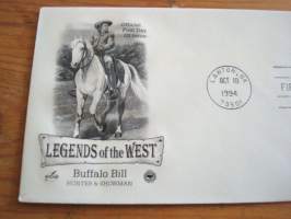 Buffalo Bill, Villi länsi, 1994, USA, ensipäiväkuori, FDC. Katso myös muut kohteeni.