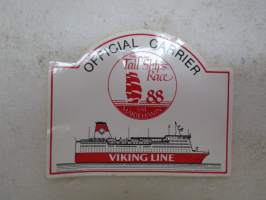 Viking Line - Tall Ship´Race 1988 - Official carrier -tarra / sticker