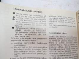 Uutta tekstiilitietoa - PMK Finncotton - ohjekirjanen / fabrics &amp; their care -guide