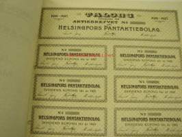 Helsingfors Pant Aktiebolaget, Helsinki, 800 mk -osakekirja