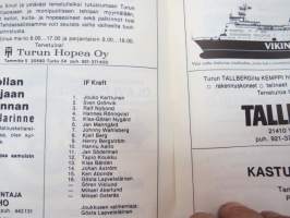 Turun Toverit TuTo II Divisioona 1979 -käsiohjelma / program, football
