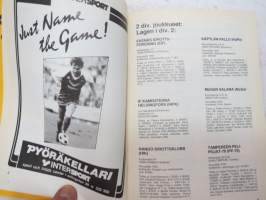 ÅIFK 1988 Fotboll - Jalkapallo II Divisioona 1988 -käsiohjelma / program, football