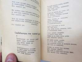 Kenttälauluja - Puolustusministeriön sanomatoimiston ja &quot;Maan Turva&quot; -järjestön kokoama laulukirja omistettu v. 1939 syksyllä ylim. kertausharjoituksiin kutsutuille