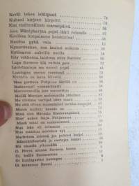 Kenttälauluja - Puolustusministeriön sanomatoimiston ja &quot;Maan Turva&quot; -järjestön kokoama laulukirja omistettu v. 1939 syksyllä ylim. kertausharjoituksiin kutsutuille