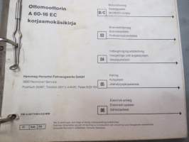 Hanomag Henschel - Ottomoottorin A60-16 EC korjaamokäsikirja / Reparationshandbok för förgasarmotorn / Reparationshandbog for motoren