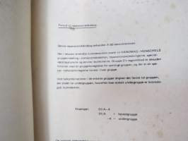 Hanomag Henschel - Ottomoottorin A60-16 EC korjaamokäsikirja / Reparationshandbok för förgasarmotorn / Reparationshandbog for motoren