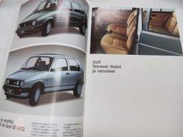 Volkswagen Golf 1987 -myyntiesite / brochure