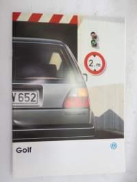 Volkswagen Golf 1987 -myyntiesite / brochure