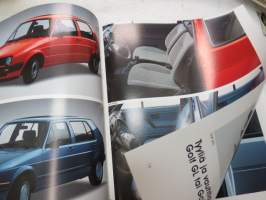 Volkswagen Golf 1987 -myyntiesite / brochure