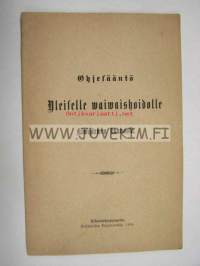 Ohjesääntö Yleiselle Waiwaishoidolle Kivijärwen (Kivijärvi) kunnassa 1894