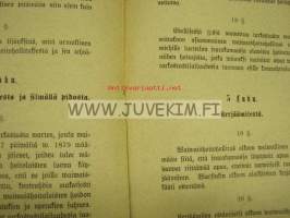 Ohjesääntö Yleiselle Waiwaishoidolle Kivijärwen (Kivijärvi) kunnassa 1894