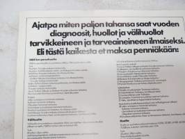 Volkswagen Derby 1978 -myyntiesite / brochure