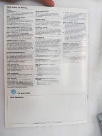 Volkswagen Jetta 1988 -myyntiesite / brochure