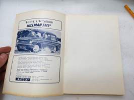 Autourheilun sääntökirja ja kilpailukalenteri 1965 -rules and calendar for car motor sports in Finland
