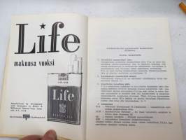 Autourheilun sääntökirja ja kilpailukalenteri 1965 -rules and calendar for car motor sports in Finland