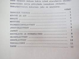 Valmet 359235-74-T lukki - käyttö ja huolto / operator´s manual