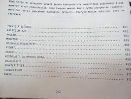 Valmet kurottaja  KTD 810 - käyttö ja huolto / operator´s manual