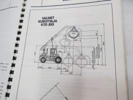 Valmet kurottaja  KTD 810 - käyttö ja huolto / operator´s manual