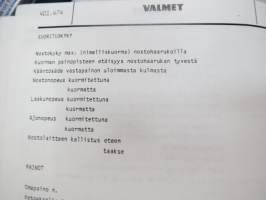 Valmet haarukkatrukki TD10006A - käyttö ja huolto / operator´s manual