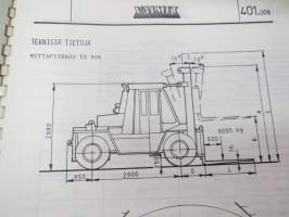 Valmet haarukkatrukki TD806 - käyttö ja huolto / operator´s manual