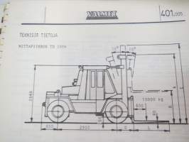 Valmet haarukkatrukki TD1006 - käyttö ja huolto / operator´s manual