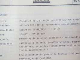 Valmet haarukkatrukki TD1006 - käyttö ja huolto / operator´s manual