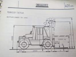 Valmet haarukkatrukki TD1006 - käyttö ja huolto / operator´s manual