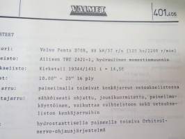 Valmet haarukkatrukki TD1006 - käyttö ja huolto / operator´s manual