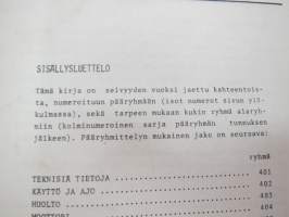 Valmet haarukkatrukki TD1258 - käyttö ja huolto / operator´s manual in finnish