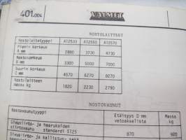 Valmet haarukkatrukki TD1258 - käyttö ja huolto / operator´s manual in finnish