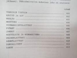 Valmet haarukkatrukki TD1258 - käyttö ja huolto / forklift operator´s manual in finnish