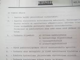 Valmet haarukkatrukki TD1258 - käyttö ja huolto / forklift operator´s manual in finnish