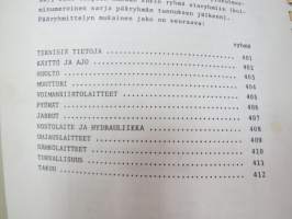 Valmet haarukkatrukki TD1610 - käyttö ja huolto / forklift operator´s manual in finnish