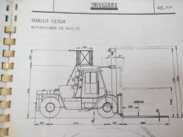 Valmet haarukkatrukki TD1610 - käyttö ja huolto / forklift operator´s manual in finnish