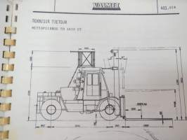 Valmet haarukkatrukki TD1610 - käyttö ja huolto / forklift operator´s manual in finnish