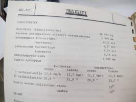 Valmet haarukkatrukki TD1610 - käyttö ja huolto / forklift operator´s manual in finnish