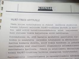 Valmet haarukkatrukki TD1610 - käyttö ja huolto / forklift operator´s manual in finnish