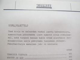 Valmet haarukkatrukki TD1610 - käyttö ja huolto / forklift operator´s manual in finnish