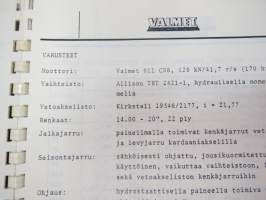 Valmet haarukkatrukki TD1610 - käyttö ja huolto / forklift operator´s manual in finnish