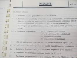 Valmet haarukkatrukki TD1610 - käyttö ja huolto / forklift operator´s manual in finnish